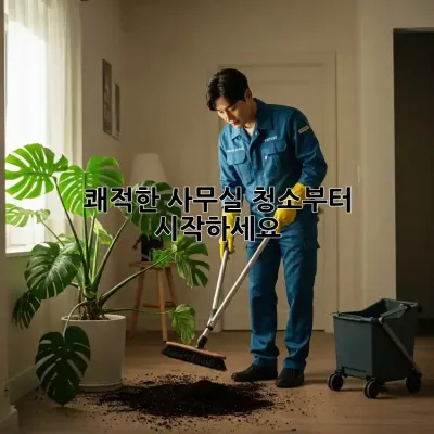 쾌적한 사무실, 청소부터 시작하세요!