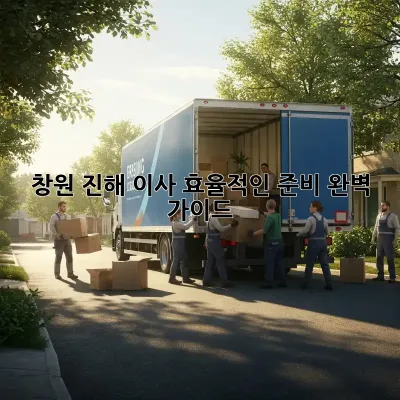 창원 진해 이사, 효율적인 준비 완벽 가이드!