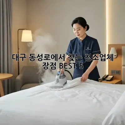 대구 동성로에서 찾는 청소업체 장점 BEST 5