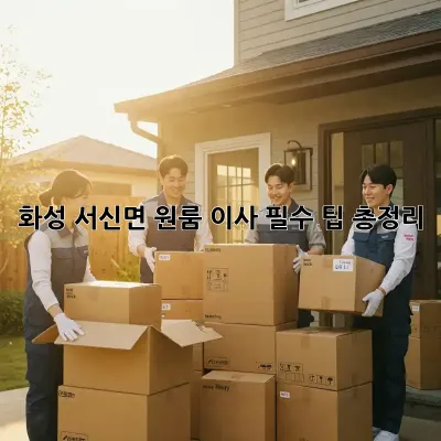 화성 서신면 원룸 이사, 필수 팁 총정리!